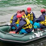 山形県警がダムで水害対処・水難救助訓練