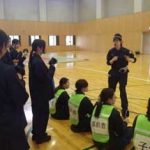 滋賀県警で警備実施部隊と女性特別機動隊の治安警備訓練