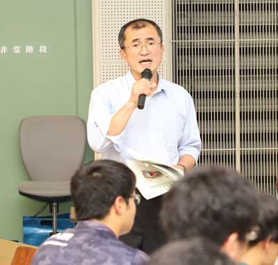 岡山県警で桐原本部長が医療福祉大学で講演