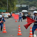 広島県警高速隊が実戦的災害対応訓練