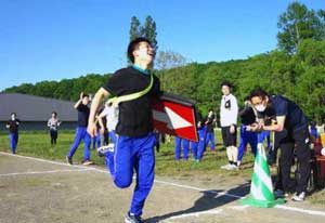  北海道警察学校で体力強化の「ポリリンピック」を実施