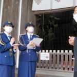 奈良県警で大学生が一日文化財保安官に就任し文化財防犯活動を実施
