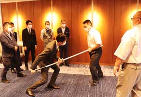 神奈川県警がホテル従業員に不審者侵入事案対応の防犯対策研修会