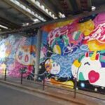 大阪・京橋地区の鉄道高架下４カ所に壁画アートが誕生