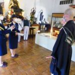 奈良県警の一日文化財保安官が寺社で防犯活動