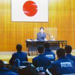 長崎県警察学校で警務部長が初任補修科に訓育