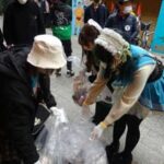 愛知県中署でコンセプトカフェと協力した街頭清掃キャンペーン