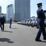 神奈川県警で春の全国交通安全運動の出発式
