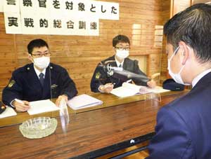 長野県軽井沢署で若手向けの実戦的総合訓練を実施