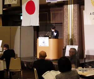 青森県警の櫻井本部長がロータリー・クラブ例会で防犯カメラ設置促進の講話