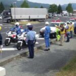 山形県警が5所属合同で夏の交通事故防止キャンペーン
