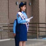 和歌山県御坊署でモデル・本谷紗己さんを一日警察署長に委嘱