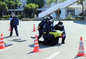  愛知県名古屋南部ブロック署で初動警察活動訓練
