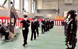 石川県警機動隊が発隊式を実施