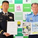 鳥取県米子署が陸上自衛隊米子駐屯地を自転車ヘルメット着用推進機関を委嘱