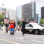 広島県警が県内最大級の観光イベントで犯罪抑止の広報啓発活動
