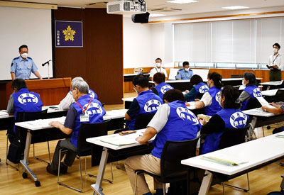 山形県新庄署が民生委員を対象に防犯や交通安全に関する研修会開く