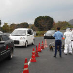 岡山県警が逃走車両の追跡・強制停止の訓練行う