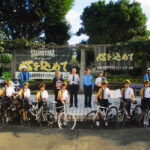 神奈川県相模原署が相模田名高女子バスケ部員を「自転車乗車用ヘルメット着用推進リーダー」に任命