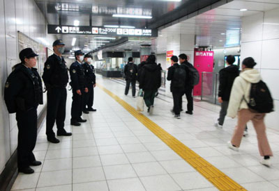 愛知県警鉄警隊が特別警戒を実施　共通テストに伴い受験生の安全確保に全力を