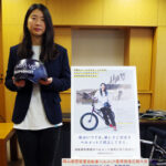 自転車ヘルメットの着用推進へ　岡山県岡山南署がBMXライダーを広報大使に委嘱