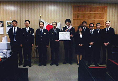 神奈川県横須賀署が俳優・平野宏周さんを一日警察署長に迎え110番の日イベント