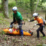 愛知県新城署・設楽署・航空隊で山岳事故合同救出訓練を実施