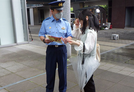 愛知県北署が大学と連携して自転車盗難防止対策キャンペーン