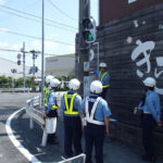 岐阜県垂井署が大規災害想定して信号機復旧訓練