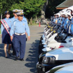 埼玉県警が交通安全運動の交通部出発式行う　運転にゆずり合いの気持ちを