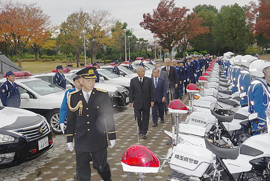 年末年始の特別警戒へ　埼玉県警第三方面各署が合同出発式