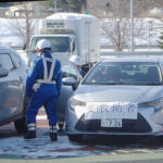 岩手県警高速隊が災害対応訓練　岩手山の噴火を想定