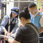 外国人の不法就労防げ　警視庁久松署が空港バスのターミナルで広報活動