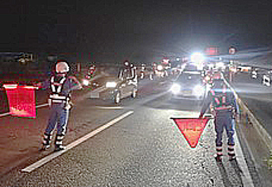 茨城県警が夜間の大規模検問　悪質危険な運転者の取締り