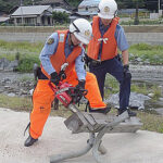 岩手県岩泉・久慈署が災害警備訓練　豪雨災害に備え連携強化図る