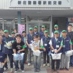 啓発うちわで防犯・交通安全呼びかけ　山形県新庄署と高校生が製作で協力