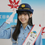 広島県江田島署が交通安全イベント　タレントが一日署長に就任