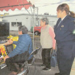 福島県福島北署桑折分庁舎が地元のまつりで警察広報活動