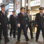 岡山県警が歳末特別警戒出発式とボランティアとの合同パレード