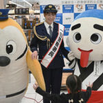 バド・小椋久美子さんが一日署長　三重県四日市北署の年末行事で啓発活動