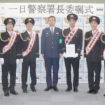 警視庁竹の塚署が防犯・交通安全イベント　管内の実業団駅伝チームと連携