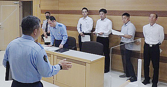 広島県警が行政処分実戦塾　交通警察官が免許取消し処分の手続学ぶ
