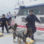災害時の体制強化へ　愛知県常滑署が警備犬搬送・捜索救助訓練