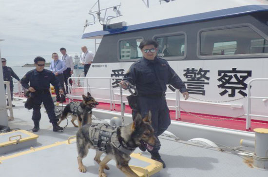 災害時の体制強化へ　愛知県常滑署が警備犬搬送・捜索救助訓練
