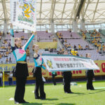 宮城県警音楽隊がサッカーJ2の試合でパフォーマンス　犯罪防止も呼びかけ