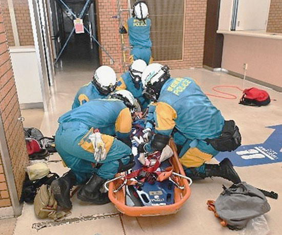 愛知県警が災害警備訓練　南海トラフ地震を想定　