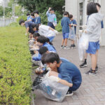 神奈川県大和署が中学生と防犯ごみ拾い　1時間で約70㎏を回収
