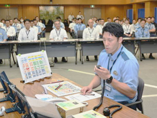 愛知県警が通信指令・無線通話技能競技会　アジア等競技大会控え