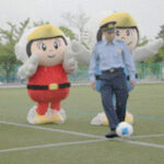青森県弘前署が地元サッカーチームの試合で警察広報イベント
