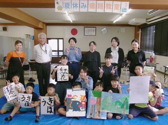 群馬県前橋東署が夏休み宿題教室　小1～中1の10人が参加